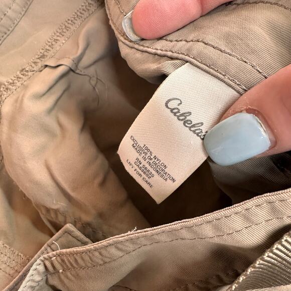 Cabela's Classic Fit Khaki Convertible Nylon Hiking Pants Size 40 - Picture 2 of 10